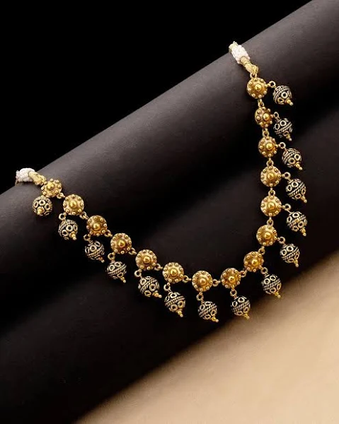 Voylla Rava Ball Ball Drop Choker Necklace